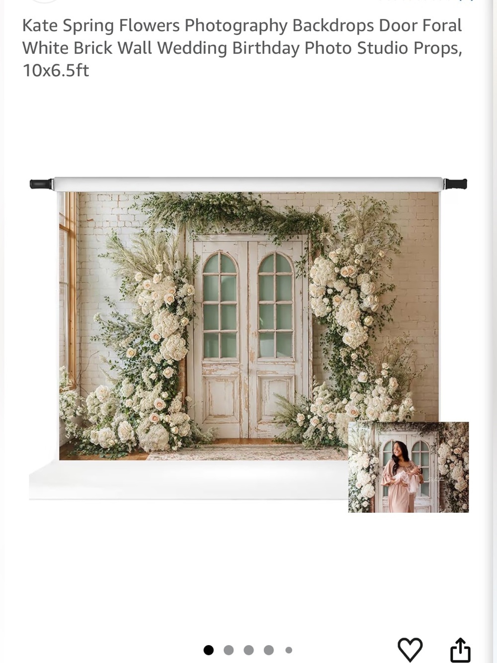 Kate floral backdrop 10x6.5